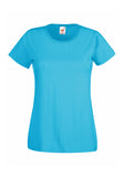 Womens Ladfit Azure T-Shirt front