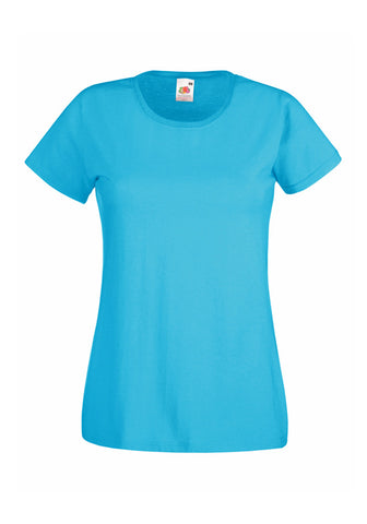 Womens Ladfit Azure T-Shirt front