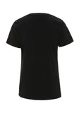 Womens Black Jersey T-Shirt