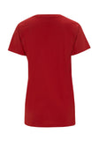 Womens Red Jersey T-Shirt