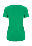 Womens Slim Fit Green T-Shirt