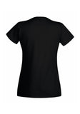 Womans Ladfit Black T-Shirt back