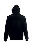 Mens Classic Black Hoodie back