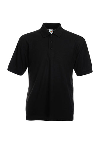 Mens Black Polo Shirt front