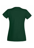 Womens Ladfit Bottle Green T-Shirt back