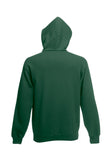 Mens Classic Bottle Green Hoodie back