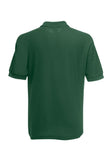 Mens Bottle Green Polo Shirt back