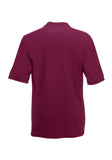 Mens Burgundy Polo Shirt back