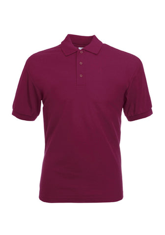 Mens Burgundy Polo Shirt front