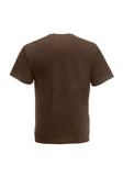 Mens Premium Chocolate T-Shirt back