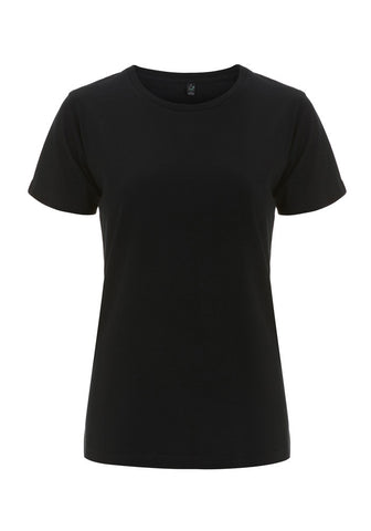 Womens Black Jersey T-Shirt