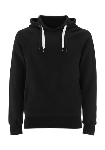 Mens/Unisex Black Pullover Hoodie