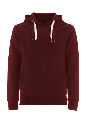 Mens/Unisex Claret Red Pullover Hoodie