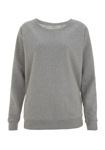 Womens Light Heather Raglan Sweatshirt