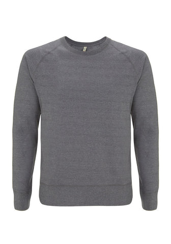 Mens/Unisex Dark Grey Raglan Sweatshirt