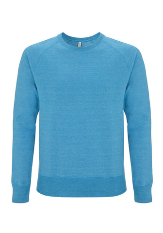 Mens/Unisex Mid Blue Raglan Sweatshirt