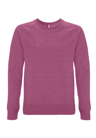 Mens/Unisex Plum Raglan Sweatshirt