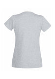 Womens Ladfit Heather Grey T-Shirt back