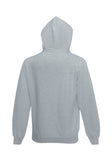 Mens Classic Heather Grey Hoodie back