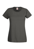 Womens Ladfit Light Graphite T-Shirt front