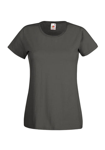 Womens Ladfit Light Graphite T-Shirt front