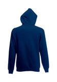 Mens Classic Navy Hoodie back