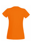 Womens Ladfit Orange T-Shirt back