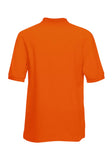 Mens Orange Polo Shirt back