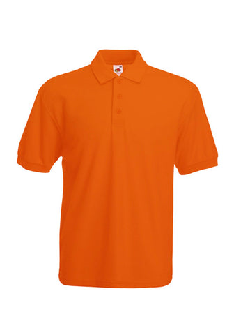 Mens Orange Polo Shirt front