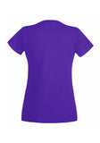 Womens Ladfit Purple T-Shirt back