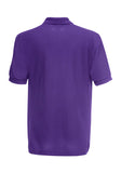 Mens Purple Polo Shirt back