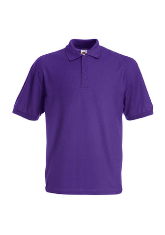 Mens Purple Polo Shirt front