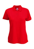 Womens Ladyfit Red Polo Shirt front