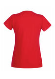 Womans Ladfit Red T-Shirt back