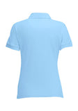 Womens Ladyfit Sky Blue Polo Shirt back