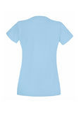 Womens Ladfit Sky Blue T-Shirt back