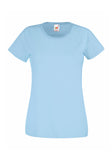 Womens Ladfit Sky Blue T-Shirt front