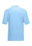 Mens Sky Blue Polo Shirt back