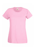 Womens Ladfit Soft Pink T-Shirt front