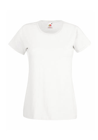 Womans Ladfit White T-Shirt front