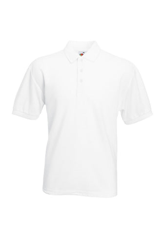 Mens White Polo Shirt front