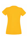 Womens Ladfit Yellow T-Shirt back