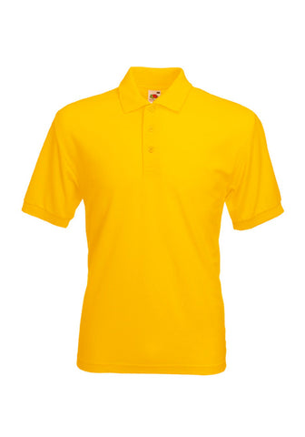 Mens Yellow Polo Shirt front