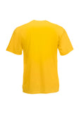 Mens Premium Yellow T-Shirt back